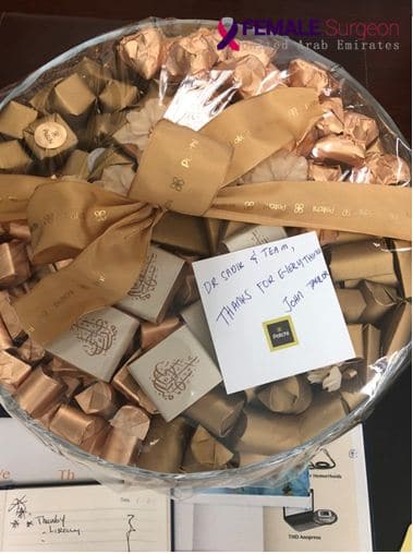 Great appreciation from one of our patients operated by Al Zahra GI & Oncology Team - With Dr Humaa Darr and Dr Sadir Alrawi 14 Dr Humaa Darr and Dr Sadir Alrawi