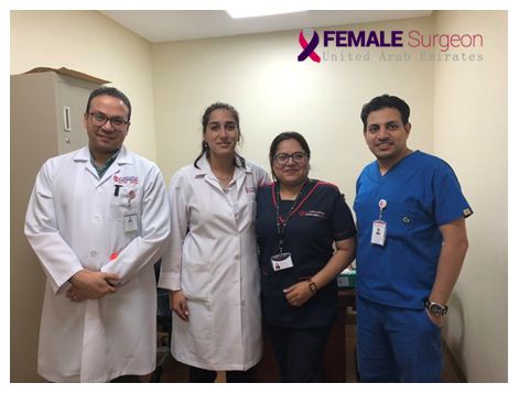 Dr Humaa Darr and Dr Sadir Alrawi with the Oncology Team 12 Thamir Alkasab & Khaled Kouteich