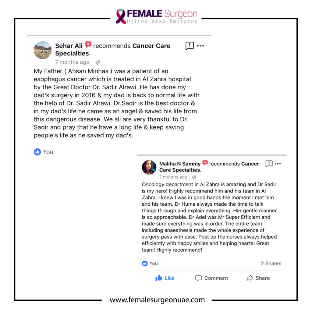 Testimony from our patients