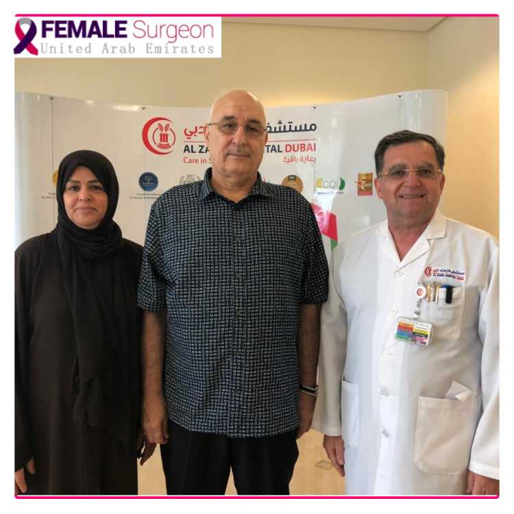 One of our patients after major abdominal surgery