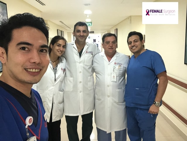 Oncology team on Last day of year